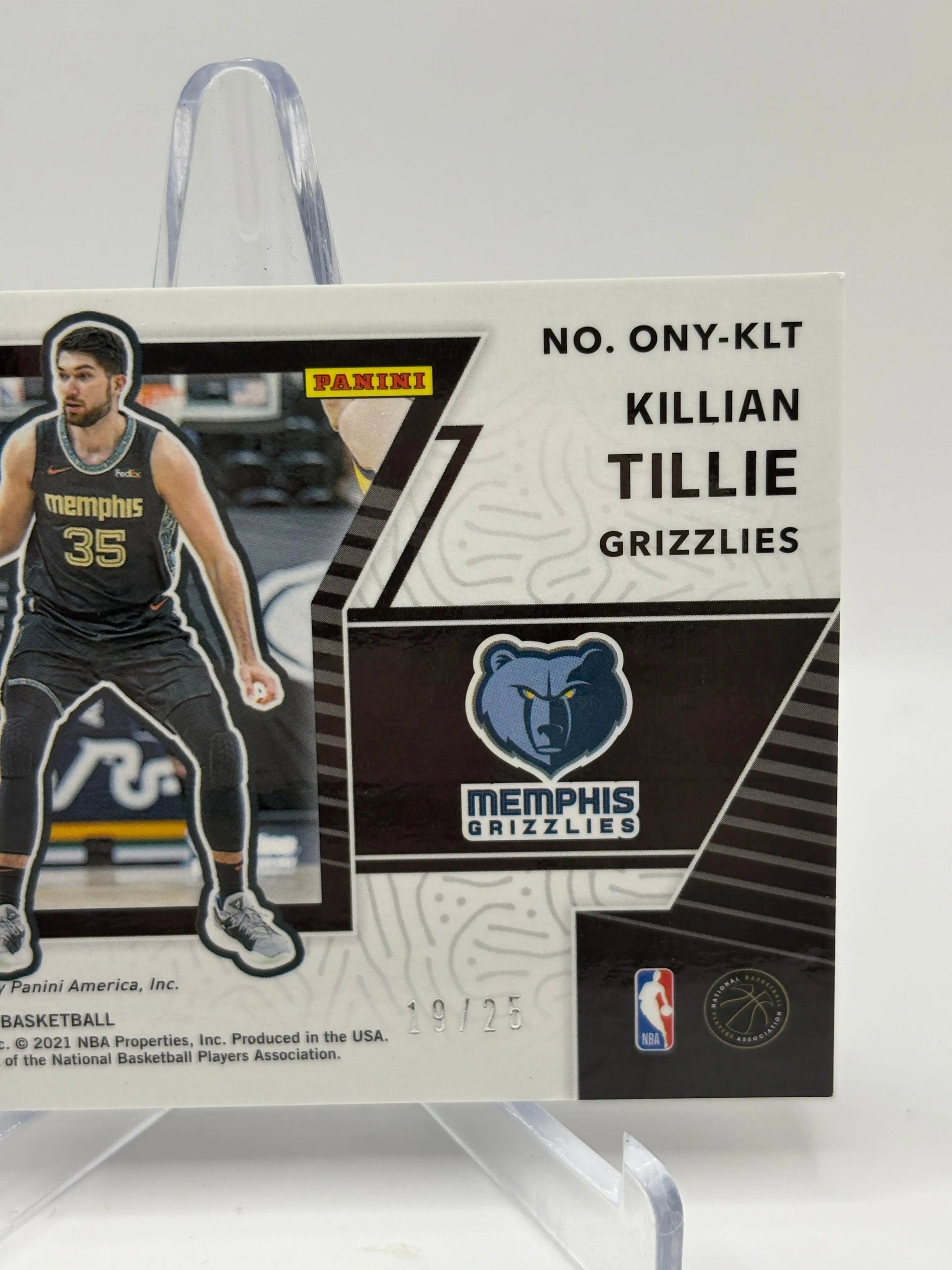 2020-21 Panini Obsidian Basketball #ONY-KLT Killian Tillie /25 Auto Green FRENLY BRICKS - Open 7 Days