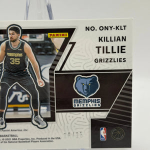 2020-21 Panini Obsidian Basketball #ONY-KLT Killian Tillie /25 Auto Green FRENLY BRICKS - Open 7 Days