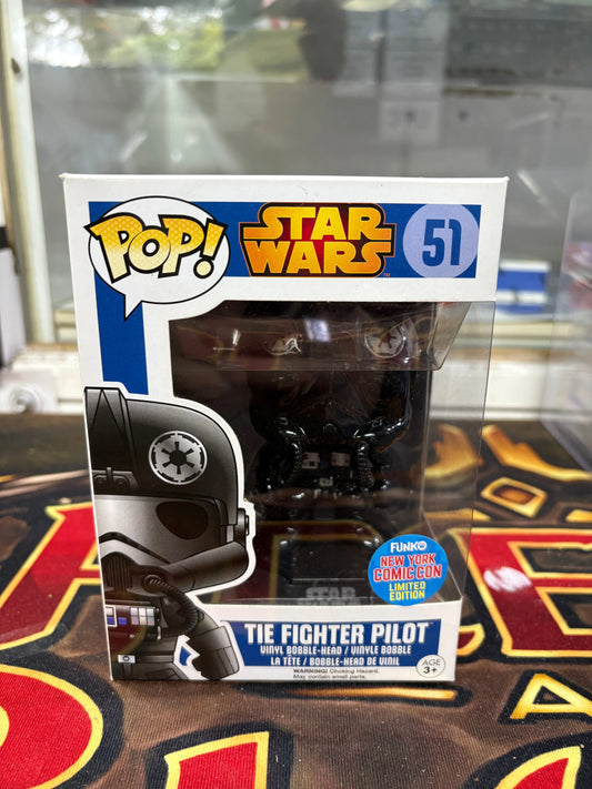 Funko Pop! Star Wars Tie Fighter Pilot #51 New York Comic Con Limited Edition FRENLY BRICKS - Open 7 Days