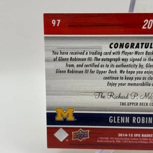 2014-15 SPX Basketball - Glenn Robinson III RPA /499 Rookie Auto FRENLY BRICKS - Open 7 Days