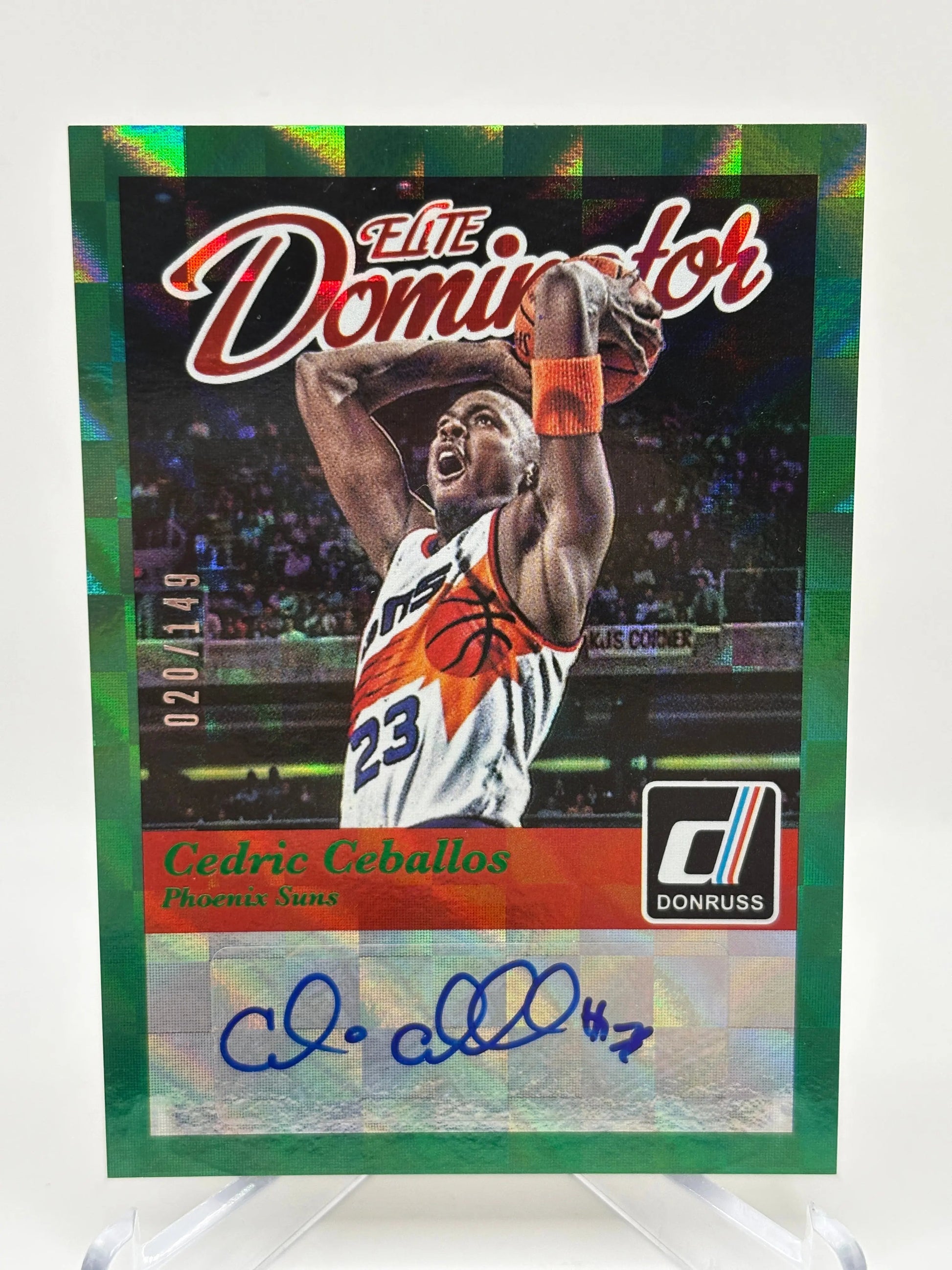 2014-15 Panini Donruss Basketball #24 Cedric Ceballos Auto /149 Elite Dominators FRENLY BRICKS - Open 7 Days
