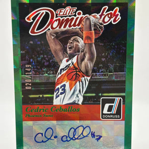 2014-15 Panini Donruss Basketball #24 Cedric Ceballos Auto /149 Elite Dominators FRENLY BRICKS - Open 7 Days