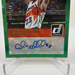 2014-15 Panini Donruss Basketball #24 Cedric Ceballos Auto /149 Elite Dominators FRENLY BRICKS - Open 7 Days