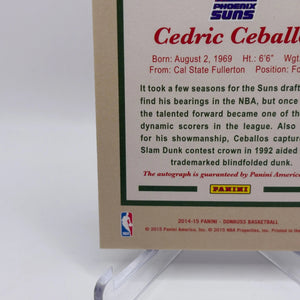 2014-15 Panini Donruss Basketball #24 Cedric Ceballos Auto /149 Elite Dominators FRENLY BRICKS - Open 7 Days