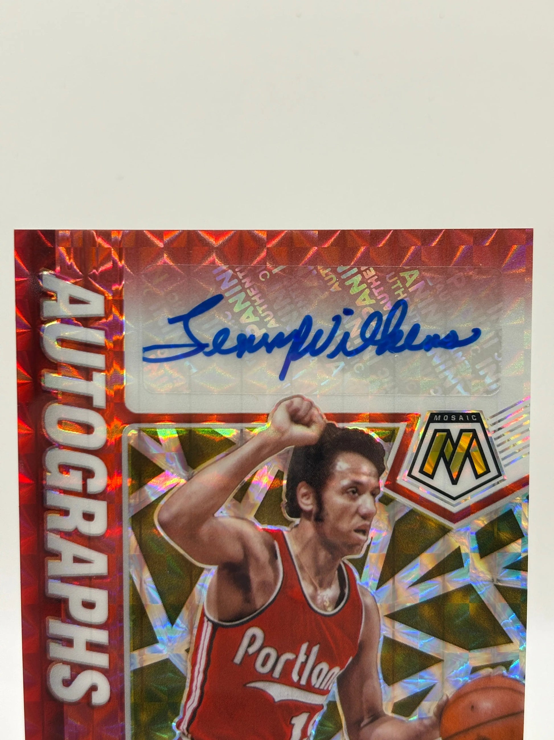 2020-21 Panini Mosaic Basketball #AM-LWI Lenny Wilkens Auto Red Yellow FRENLY BRICKS - Open 7 Days
