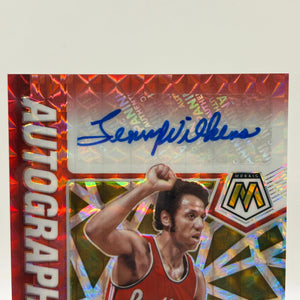 2020-21 Panini Mosaic Basketball #AM-LWI Lenny Wilkens Auto Red Yellow FRENLY BRICKS - Open 7 Days