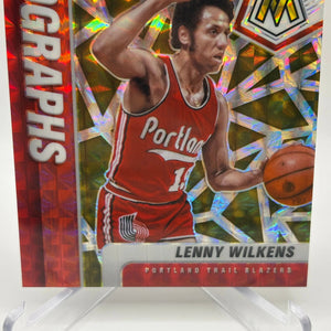 2020-21 Panini Mosaic Basketball #AM-LWI Lenny Wilkens Auto Red Yellow FRENLY BRICKS - Open 7 Days