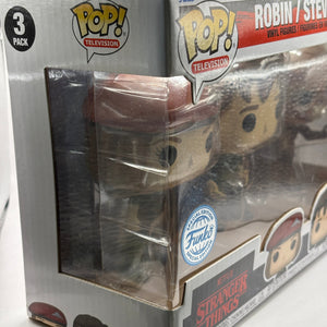 Funko POP! Television Stranger Things 3 Pack Robin, Steve, Vecna FRENLY BRICKS - Open 7 Days