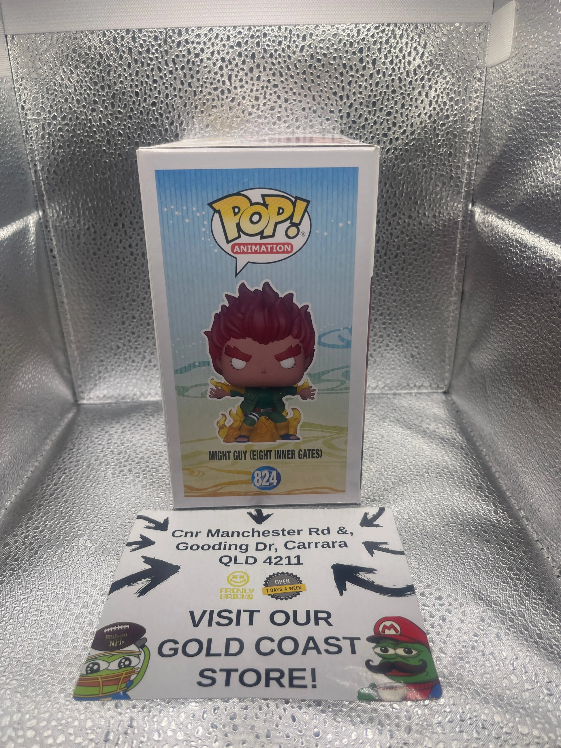 Funko Pop Naruto Shippuden 824 Might Guy Eight Inner Gates Glow FRENLY BRICKS - Open 7 Days