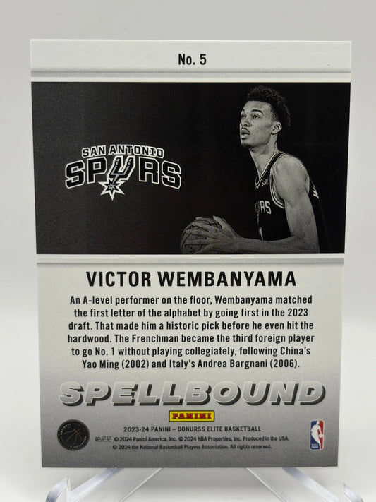 2023-24 Panini Donruss Elite #5 Victor Wembanyama Spellbound A FRENLY BRICKS - Open 7 Days