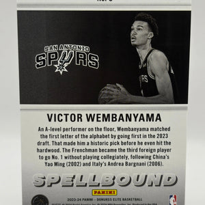 2023-24 Panini Donruss Elite #5 Victor Wembanyama Spellbound A FRENLY BRICKS - Open 7 Days