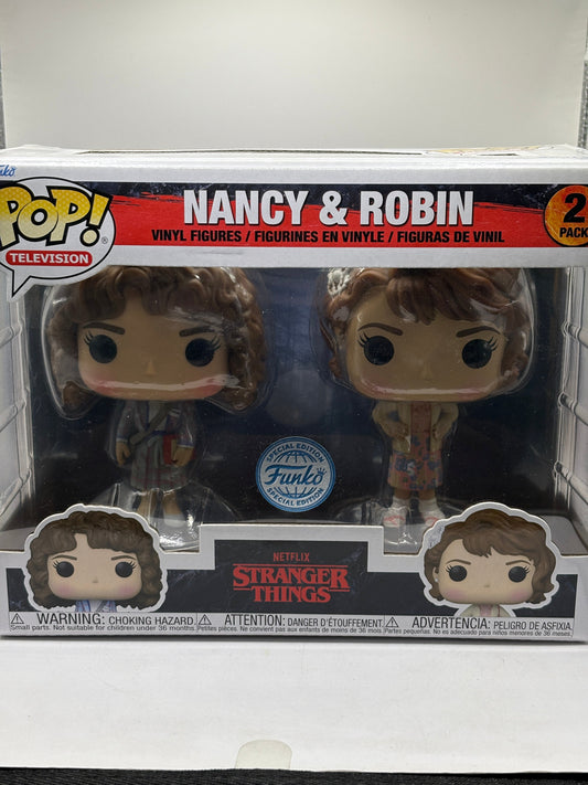 Funko POP! Television Stranger Things Nancy & Robin 2 Pack FRENLY BRICKS - Open 7 Days