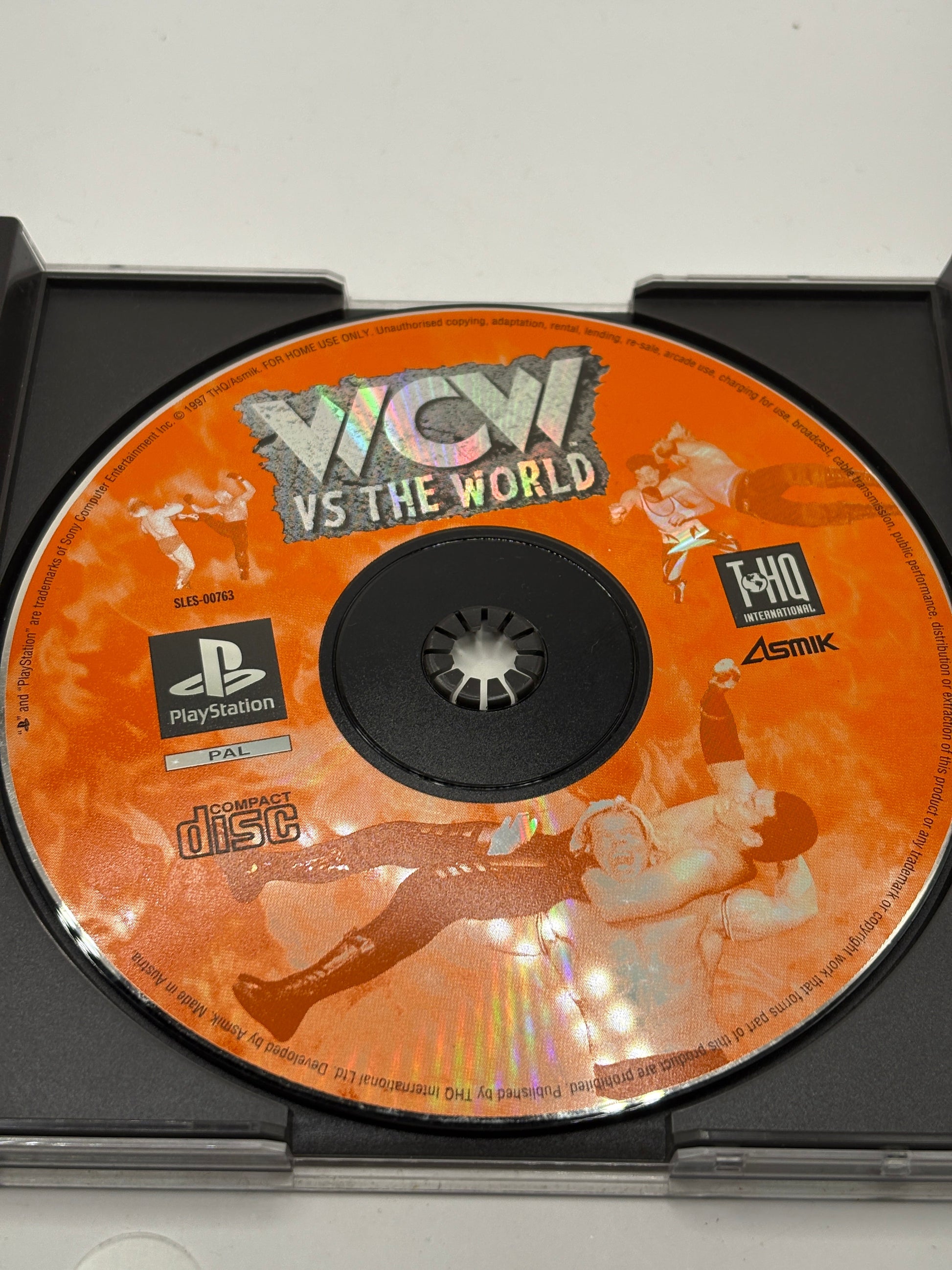 WCW Vs The World Sony PlayStation 1 PS1 Complete With Manual Tested Pal FRENLY BRICKS - Open 7 Days