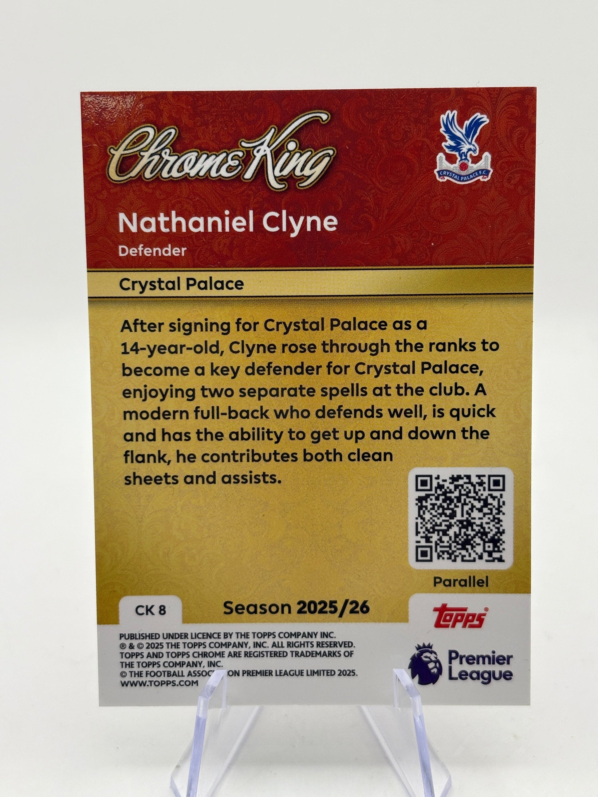 2025-26 Topps Chrome Premier League Chrome King Nathaniel Clyne Diamond /25 FRENLY BRICKS - Open 7 Days