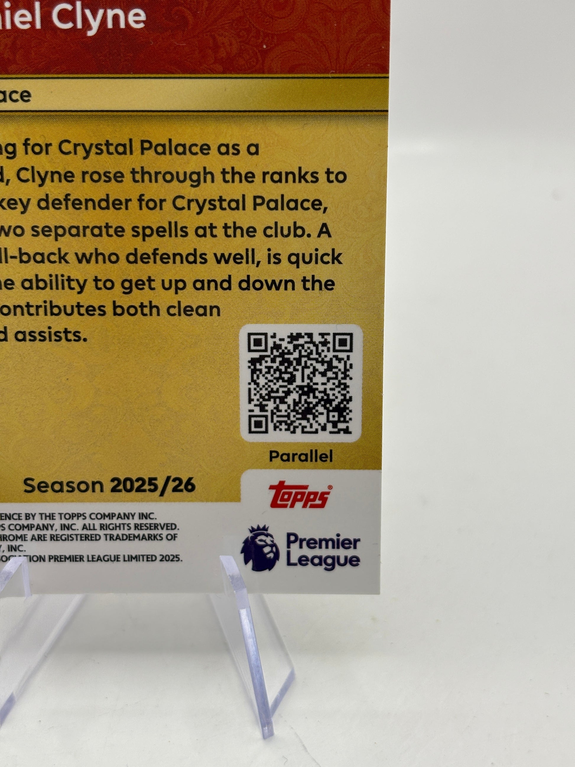 2025-26 Topps Chrome Premier League Chrome King Nathaniel Clyne Diamond /25 FRENLY BRICKS - Open 7 Days