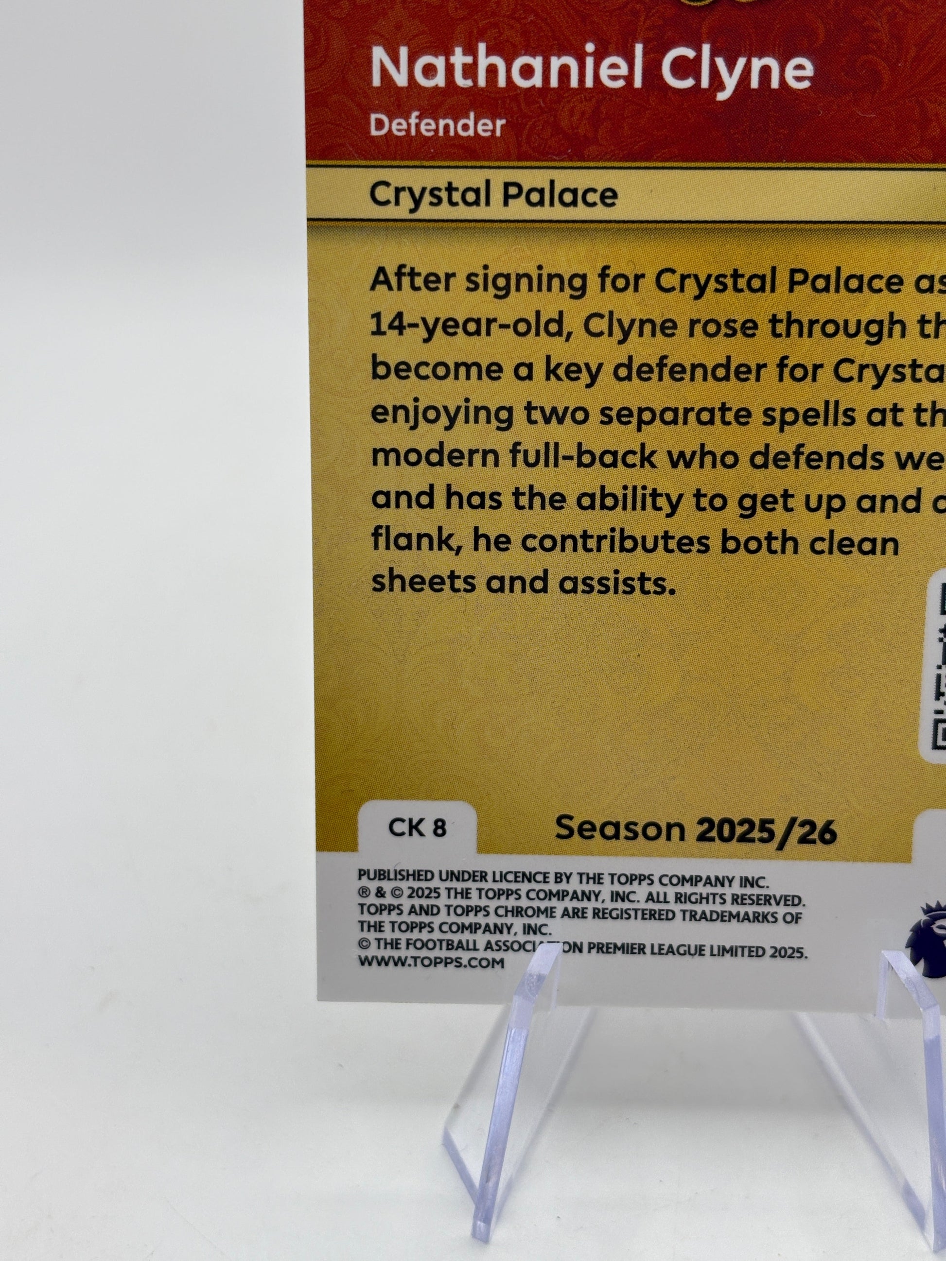 2025-26 Topps Chrome Premier League Chrome King Nathaniel Clyne Diamond /25 FRENLY BRICKS - Open 7 Days