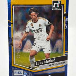 Luka Modric 2023-24 Donruss Soccer Blue Holo /49 #122 Real Madrid FRENLY BRICKS - Open 7 Days
