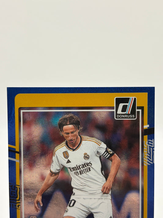 Luka Modric 2023-24 Donruss Soccer Blue Holo /49 #122 Real Madrid FRENLY BRICKS - Open 7 Days
