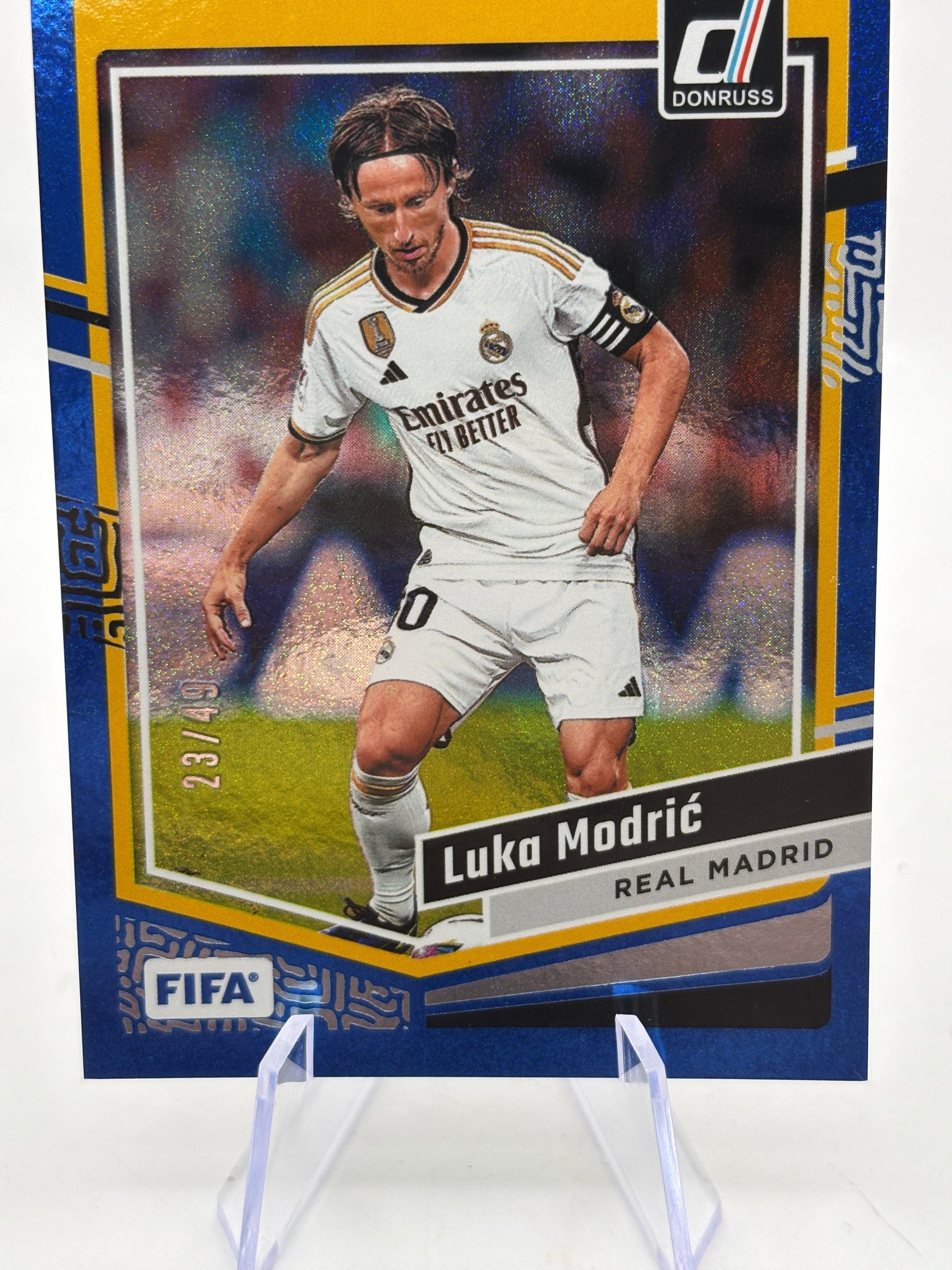 Luka Modric 2023-24 Donruss Soccer Blue Holo /49 #122 Real Madrid FRENLY BRICKS - Open 7 Days