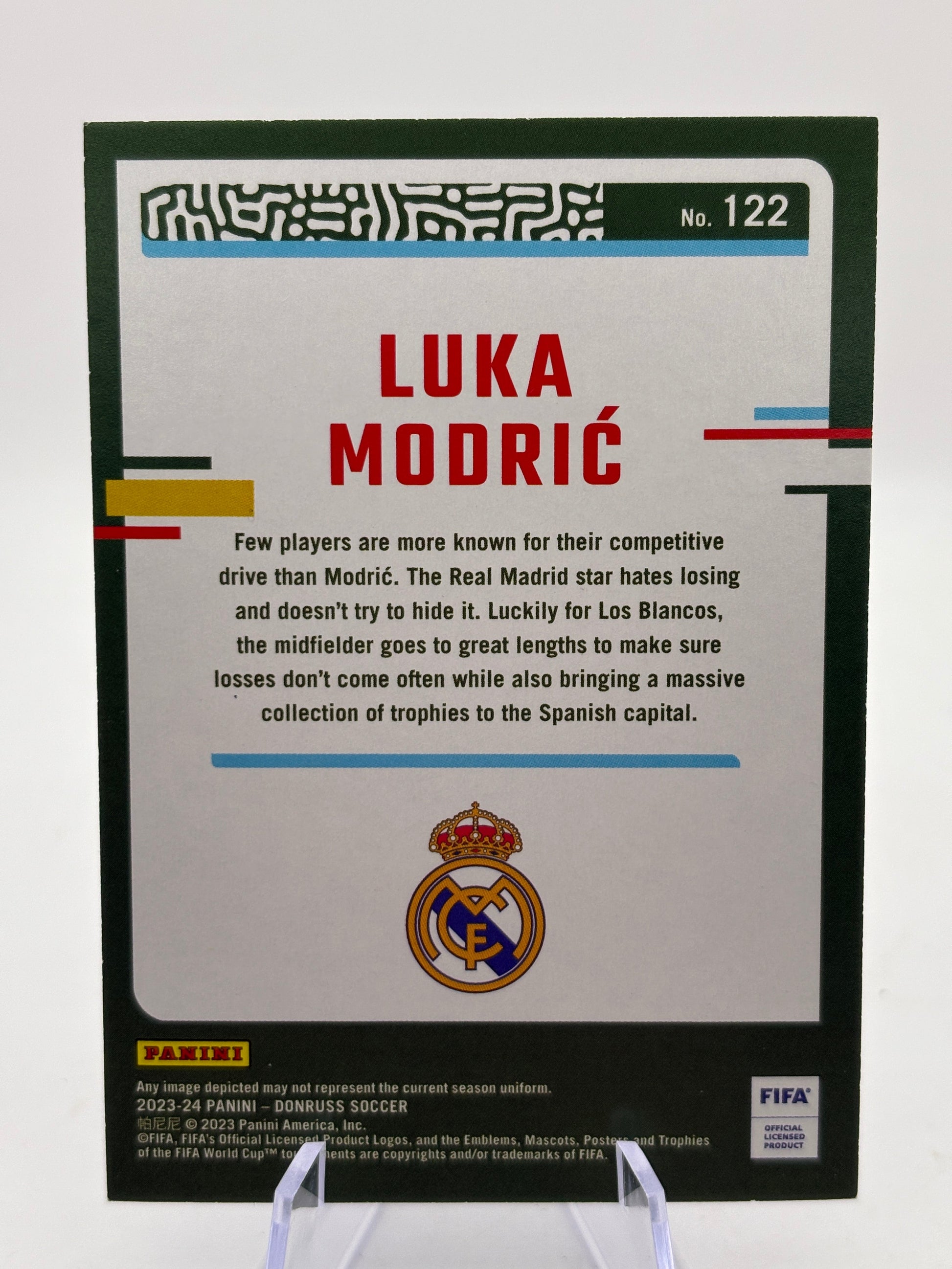 Luka Modric 2023-24 Donruss Soccer Blue Holo /49 #122 Real Madrid FRENLY BRICKS - Open 7 Days