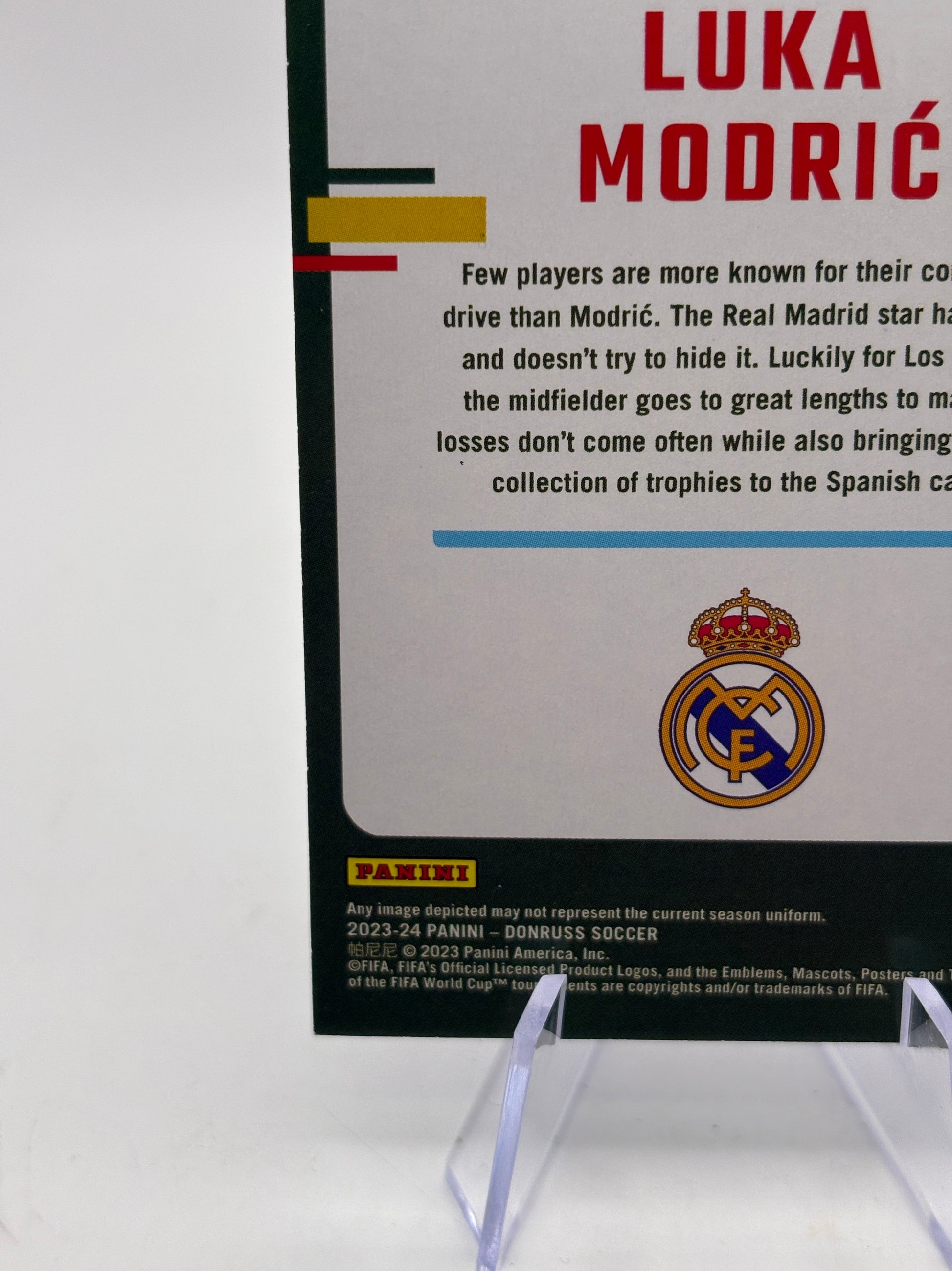 Luka Modric 2023-24 Donruss Soccer Blue Holo /49 #122 Real Madrid FRENLY BRICKS - Open 7 Days