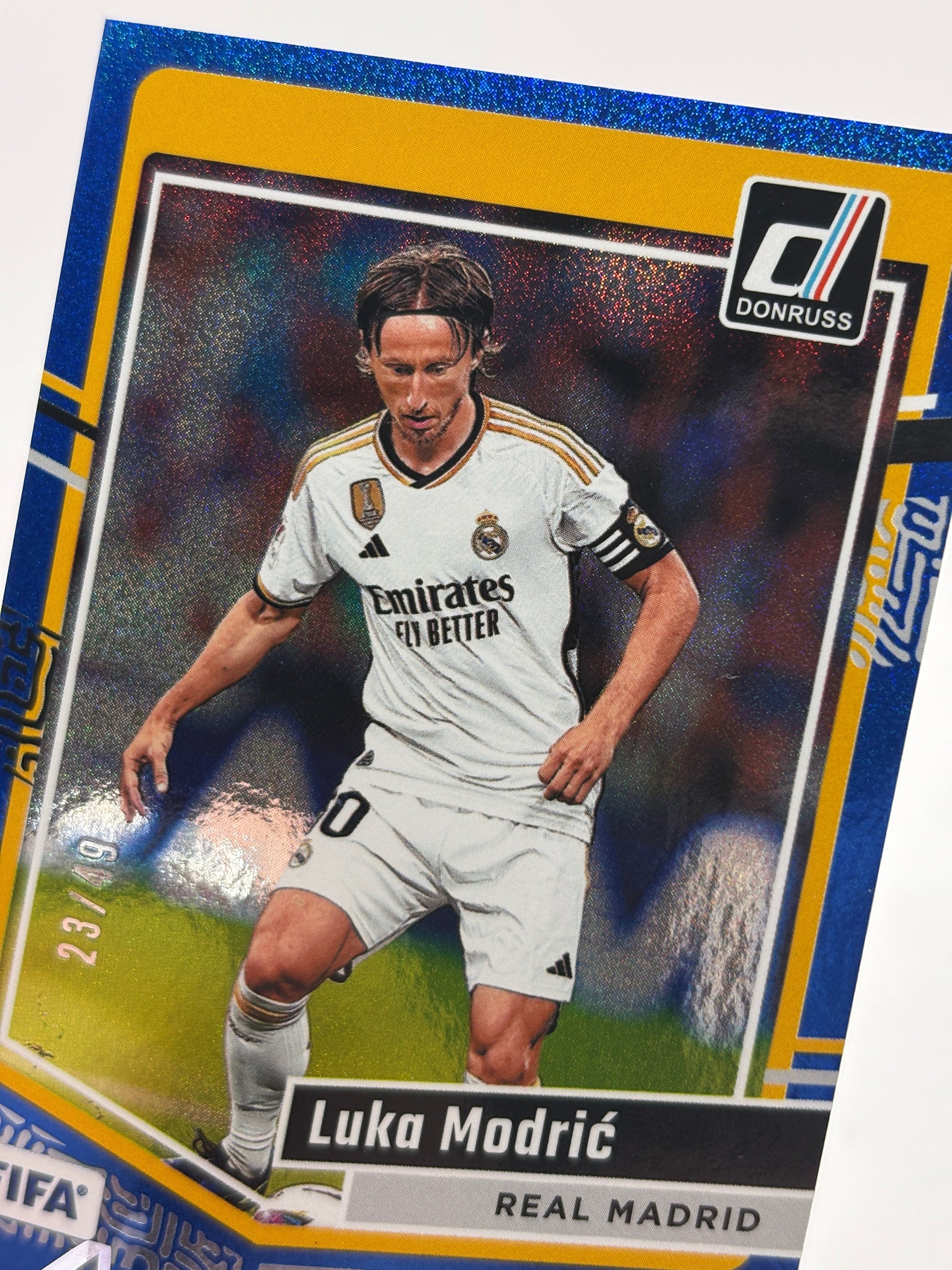 Luka Modric 2023-24 Donruss Soccer Blue Holo /49 #122 Real Madrid FRENLY BRICKS - Open 7 Days