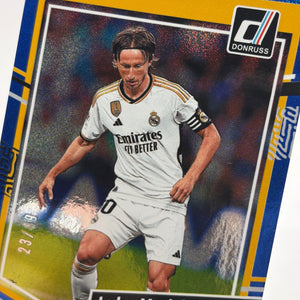 Luka Modric 2023-24 Donruss Soccer Blue Holo /49 #122 Real Madrid FRENLY BRICKS - Open 7 Days