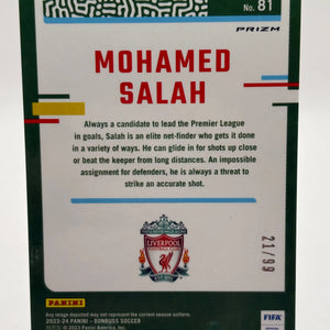 2023-24 Donruss Optic Blue Mohamed Salah /99 #81 Liverpool FRENLY BRICKS - Open 7 Days