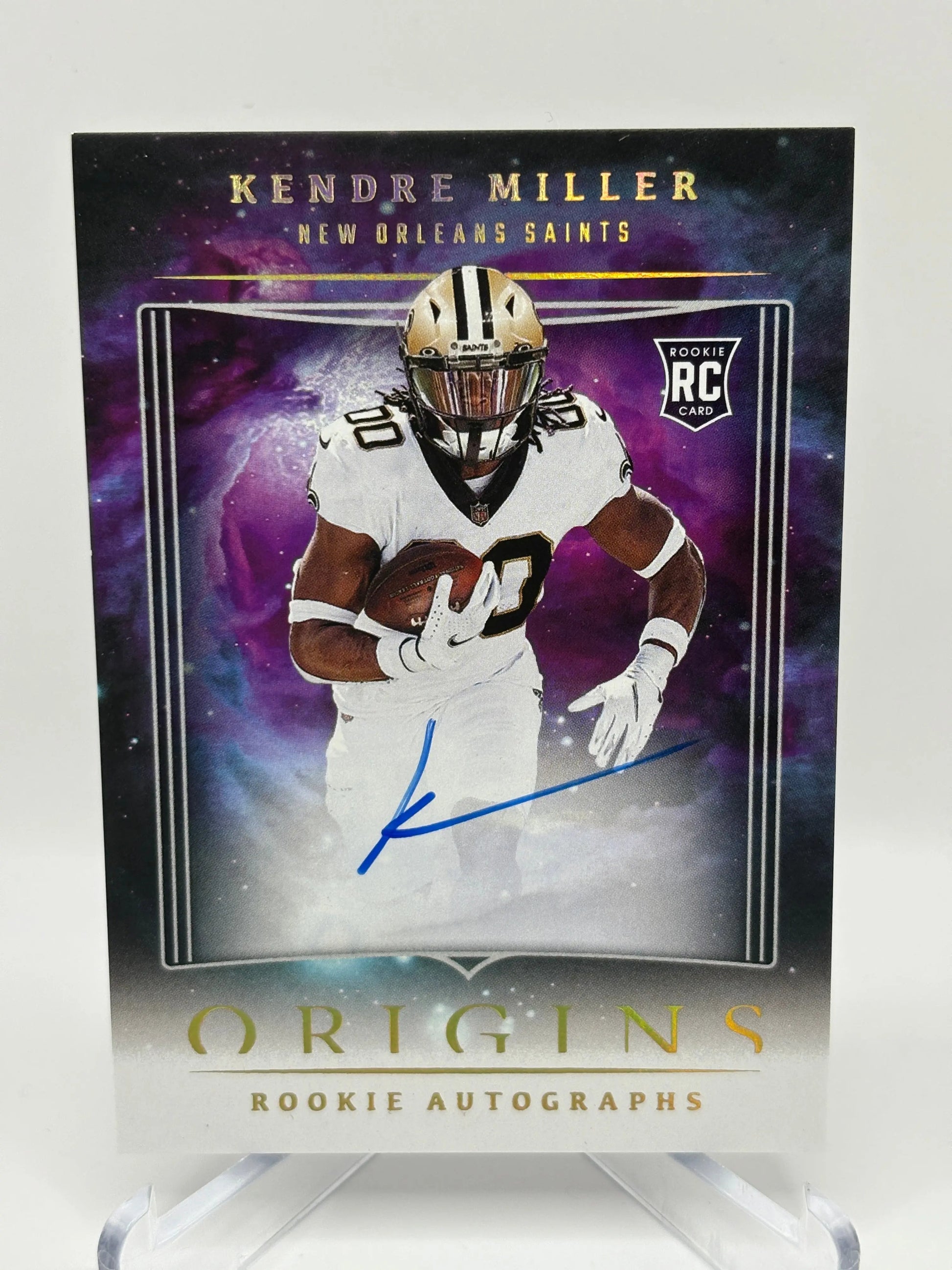 2023 Panini Origins Football #RAKMI Kendre Miller Rookie Auto on Card FRENLY BRICKS - Open 7 Days