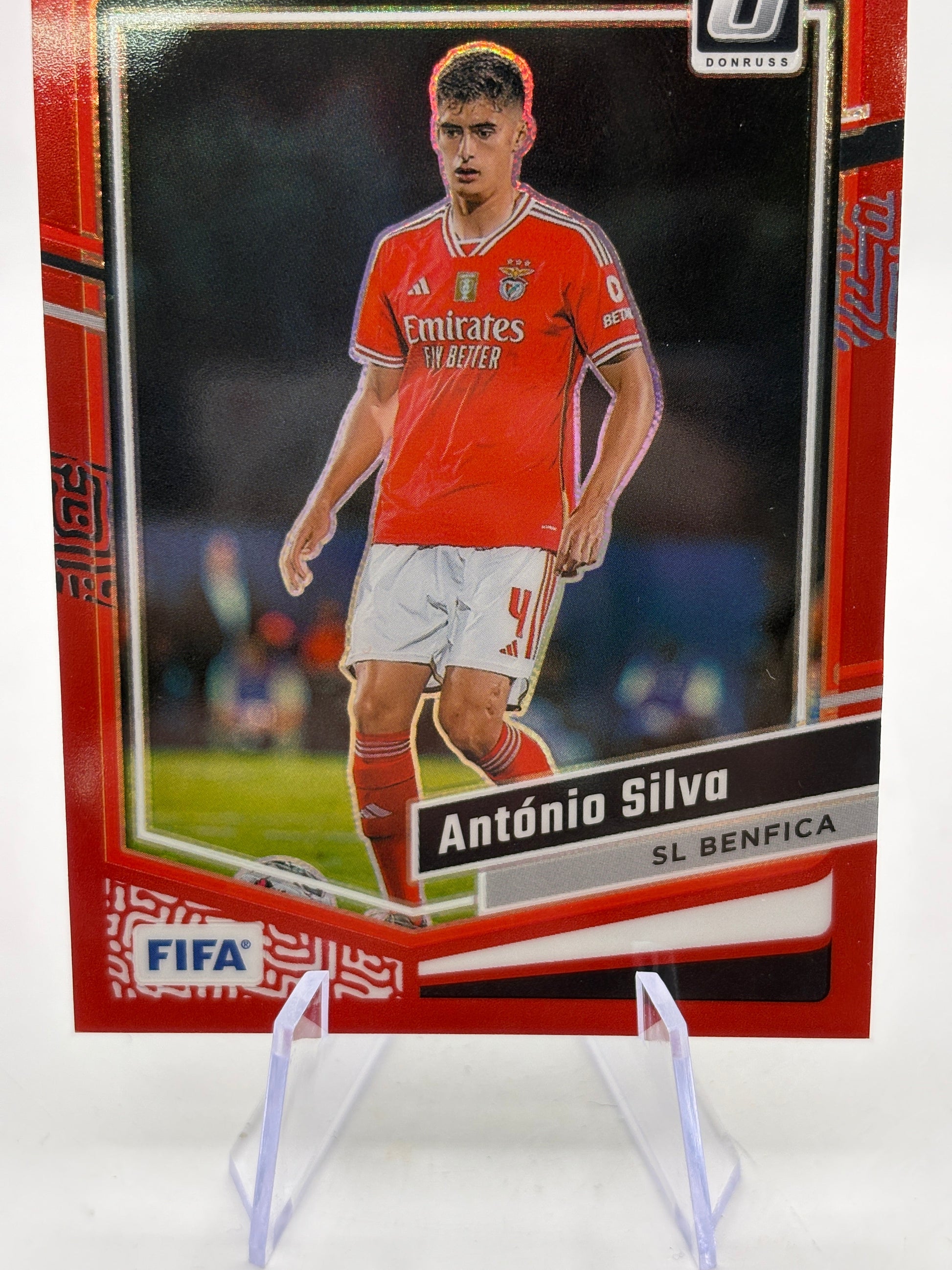 2023-24 Panini Donruss FIFA Optic Red Prizm /299 Antonio Silva #156 FRENLY BRICKS - Open 7 Days