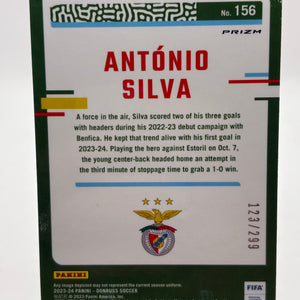 2023-24 Panini Donruss FIFA Optic Red Prizm /299 Antonio Silva #156 FRENLY BRICKS - Open 7 Days