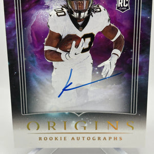 2023 Panini Origins Football #RAKMI Kendre Miller Rookie Auto on Card FRENLY BRICKS - Open 7 Days