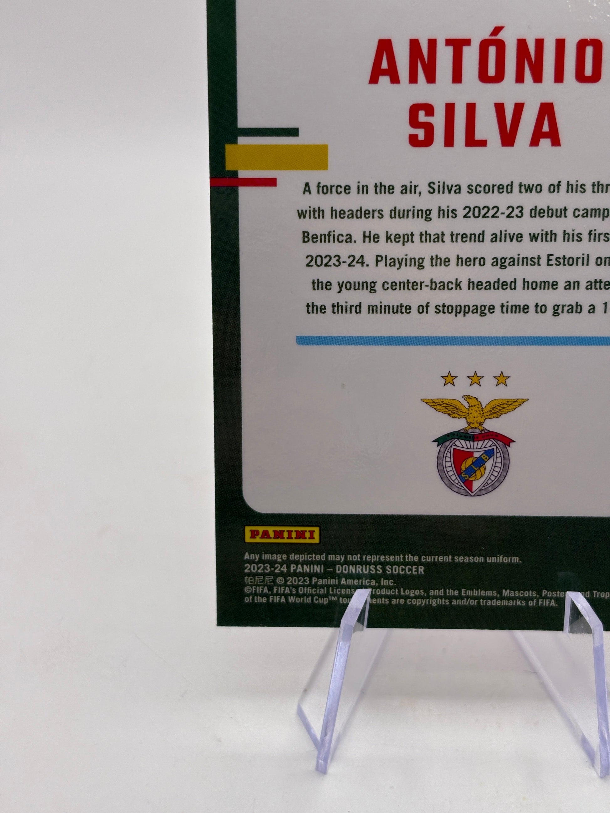 2023-24 Panini Donruss FIFA Optic Red Prizm /299 Antonio Silva #156 FRENLY BRICKS - Open 7 Days