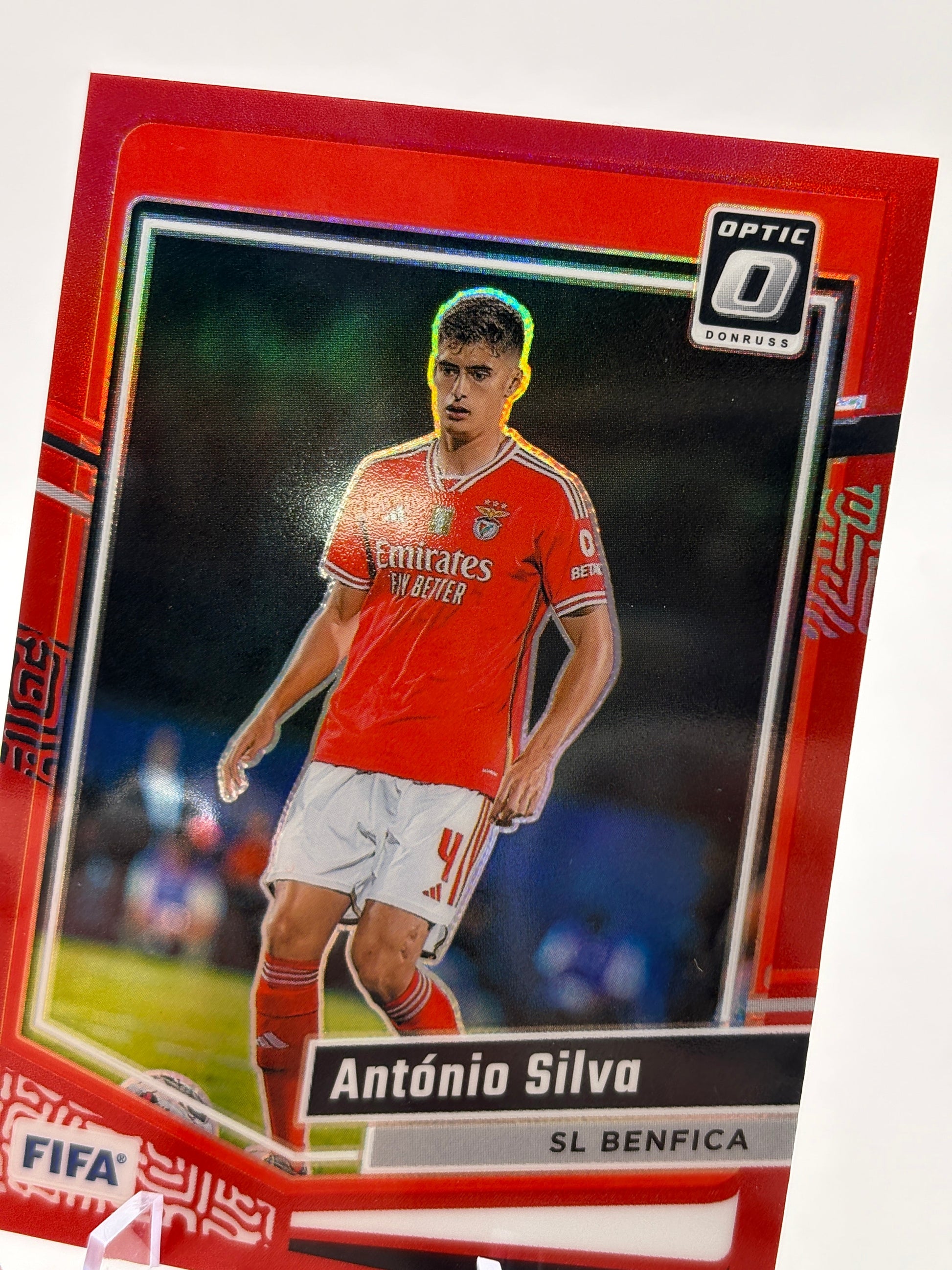 2023-24 Panini Donruss FIFA Optic Red Prizm /299 Antonio Silva #156 FRENLY BRICKS - Open 7 Days