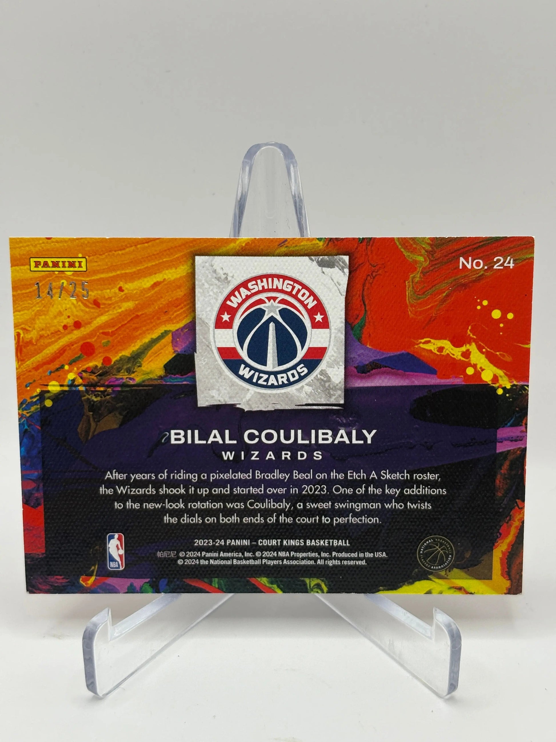 2023-24 Panini Court Kings #24 Bilal Coulibaly /25 Artistry in Motion FRENLY BRICKS - Open 7 Days