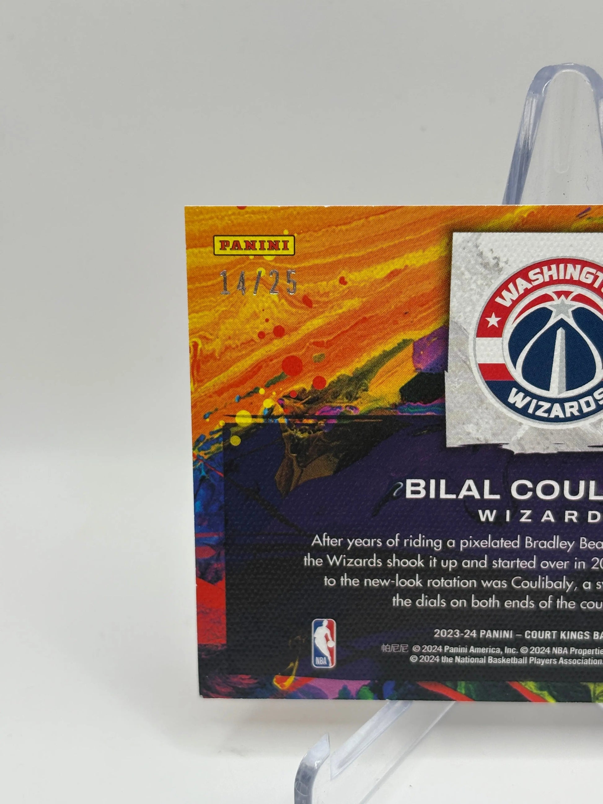 2023-24 Panini Court Kings #24 Bilal Coulibaly /25 Artistry in Motion FRENLY BRICKS - Open 7 Days