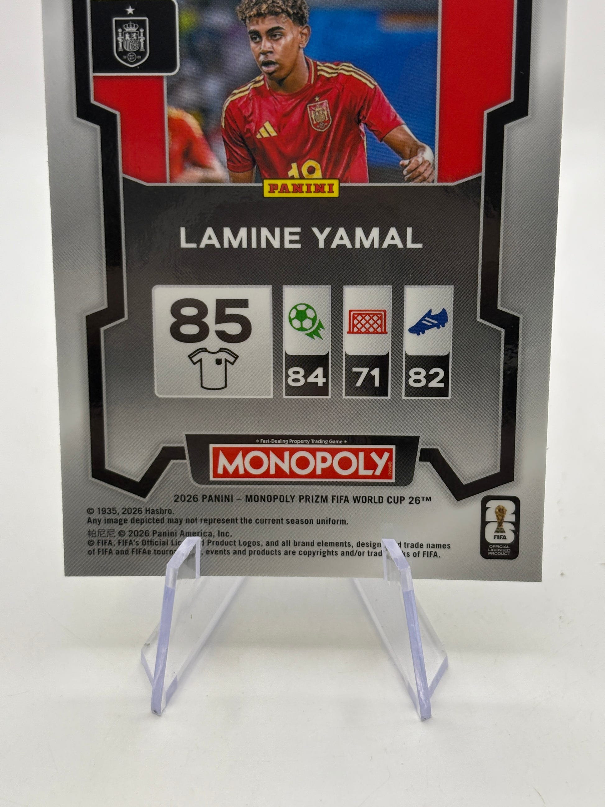 Lamine Yamal GREEN Wave, 2026 Panini Prizm Monopoly World Cup #41 Spain image 4