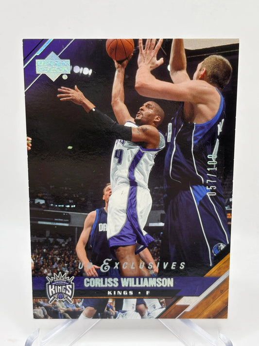 2005-06 Upper Deck Basketball #166 Corliss Williamson /100 UD Exclusives FRENLY BRICKS - Open 7 Days