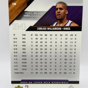 2005-06 Upper Deck Basketball #166 Corliss Williamson /100 UD Exclusives FRENLY BRICKS - Open 7 Days