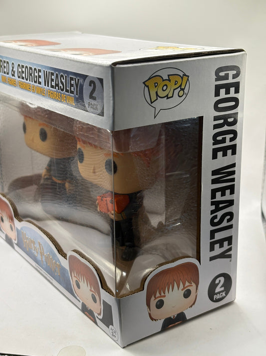 Funko POP! Harry Potter Fred & George Weasley 2 Pack FRENLY BRICKS - Open 7 Days