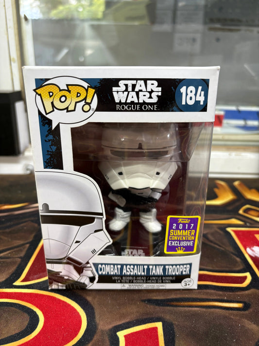 Funko Pop Star Wars Combat Assault Tank Trooper Convention Exclusive 2017 #184 FRENLY BRICKS - Open 7 Days