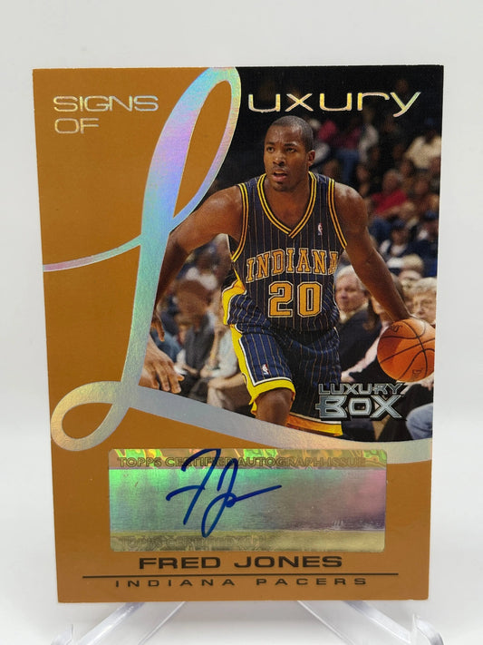 2004-05 Topps Luxury Box Basketball Fred Jones Auto /75 #SL-FJ FRENLY BRICKS - Open 7 Days