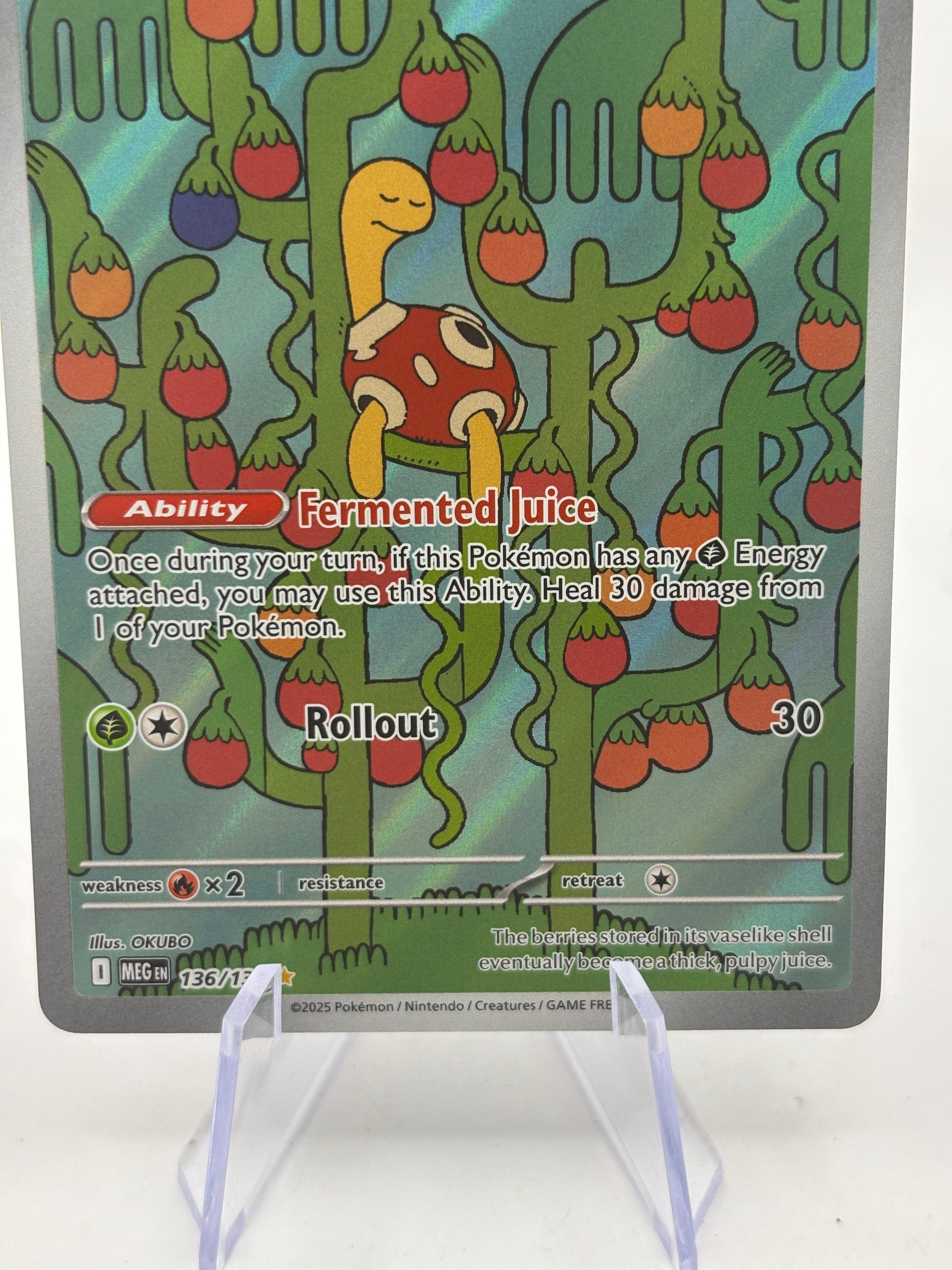 Pokemon TCG Mega Evolution - Shuckle 136/132 Illustration Rare Nm FRENLY BRICKS - Open 7 Days