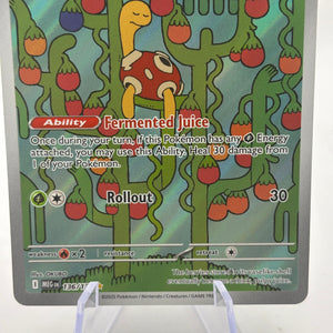 Pokemon TCG Mega Evolution - Shuckle 136/132 Illustration Rare Nm FRENLY BRICKS - Open 7 Days