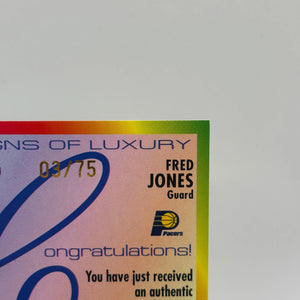 2004-05 Topps Luxury Box Basketball Fred Jones Auto /75 #SL-FJ FRENLY BRICKS - Open 7 Days