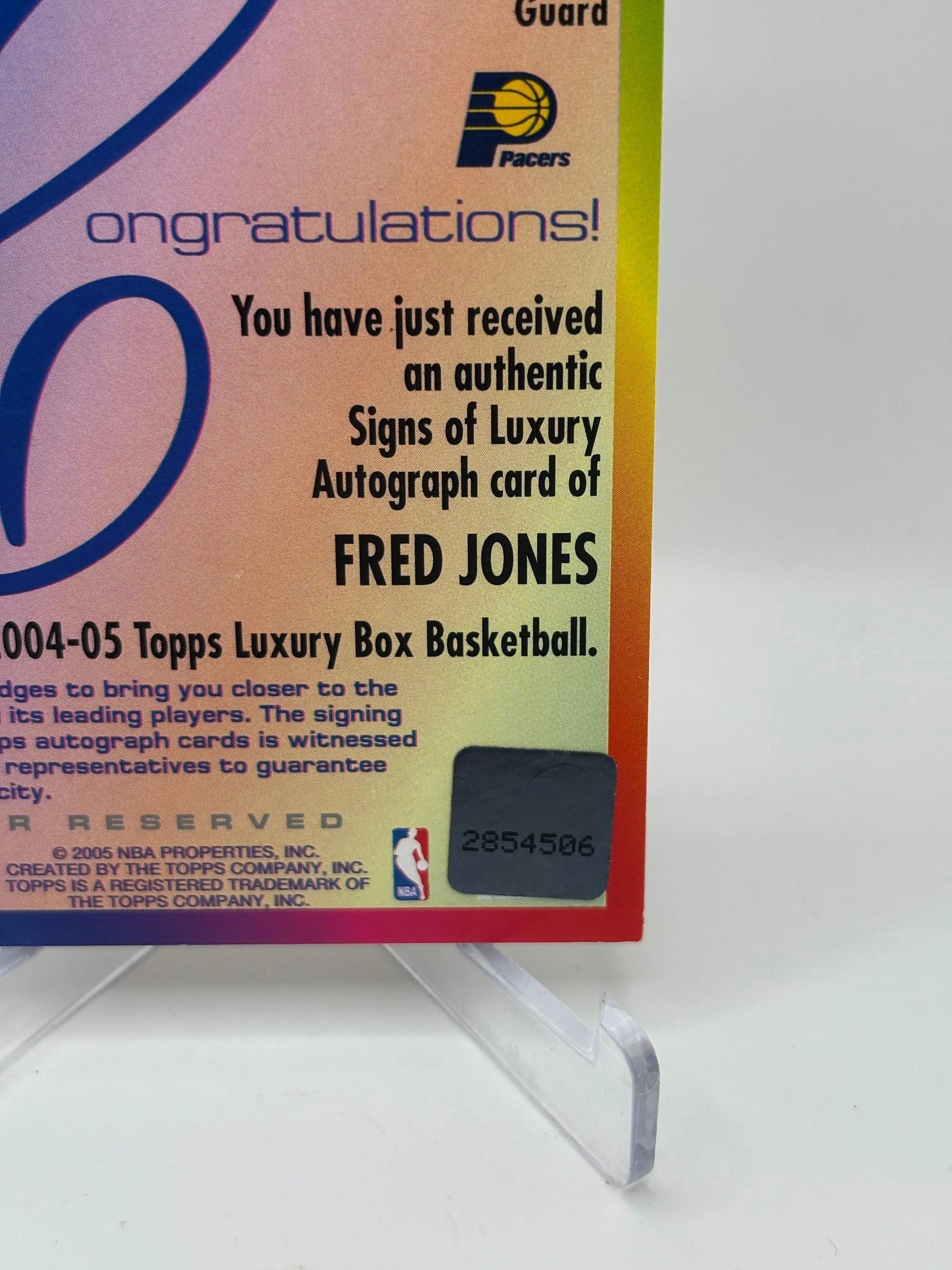 2004-05 Topps Luxury Box Basketball Fred Jones Auto /75 #SL-FJ FRENLY BRICKS - Open 7 Days