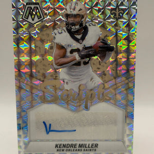 2024 Panini Mosaic Football #SC-SMI Kendre Miller Scripts Auto Silver FRENLY BRICKS - Open 7 Days