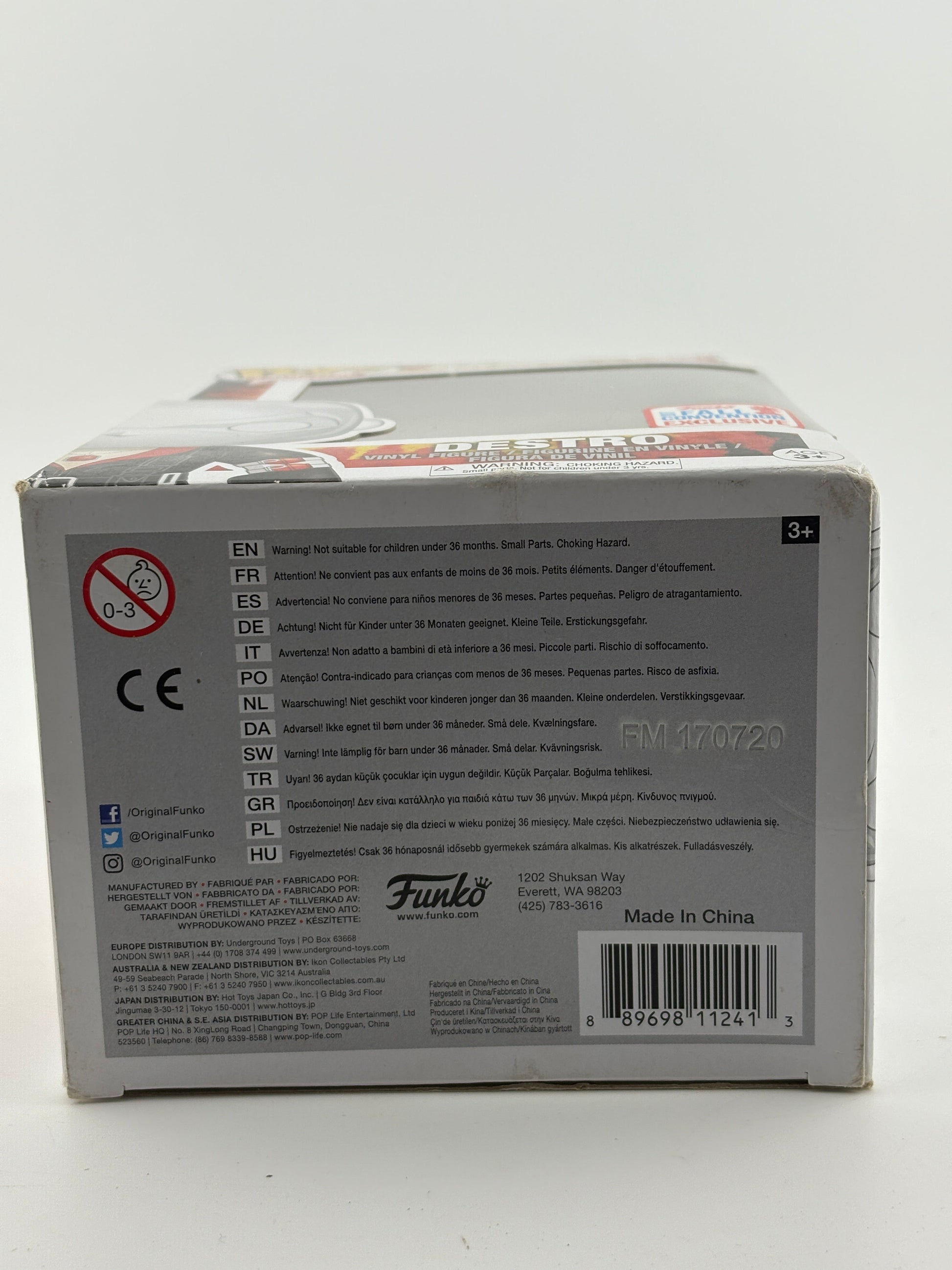 Funko POP! Animation G.I.Joe #258 Destro 2017 Fall Convention FRENLY BRICKS - Open 7 Days