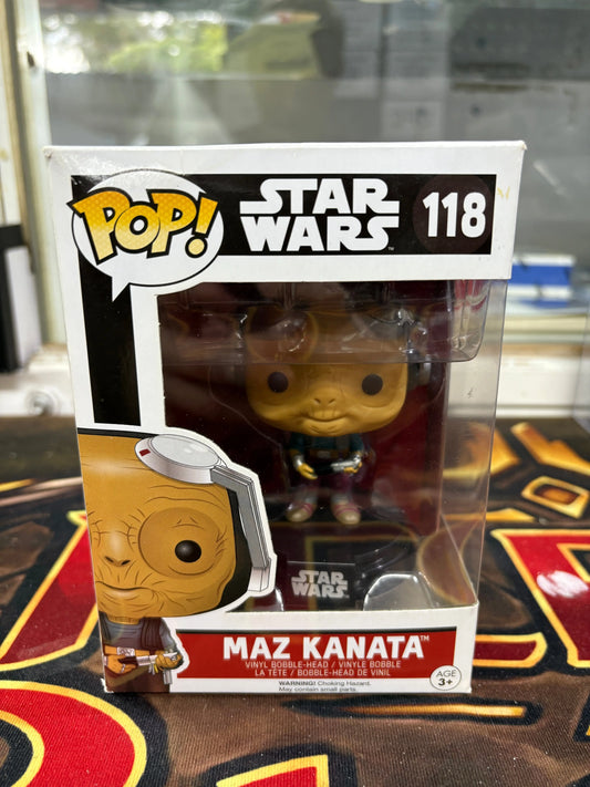 Funko Pop Vinyl Star Wars Maz Kanata #118 The Force Awakens FRENLY BRICKS - Open 7 Days