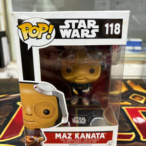 Funko Pop Vinyl Star Wars Maz Kanata #118 The Force Awakens FRENLY BRICKS - Open 7 Days